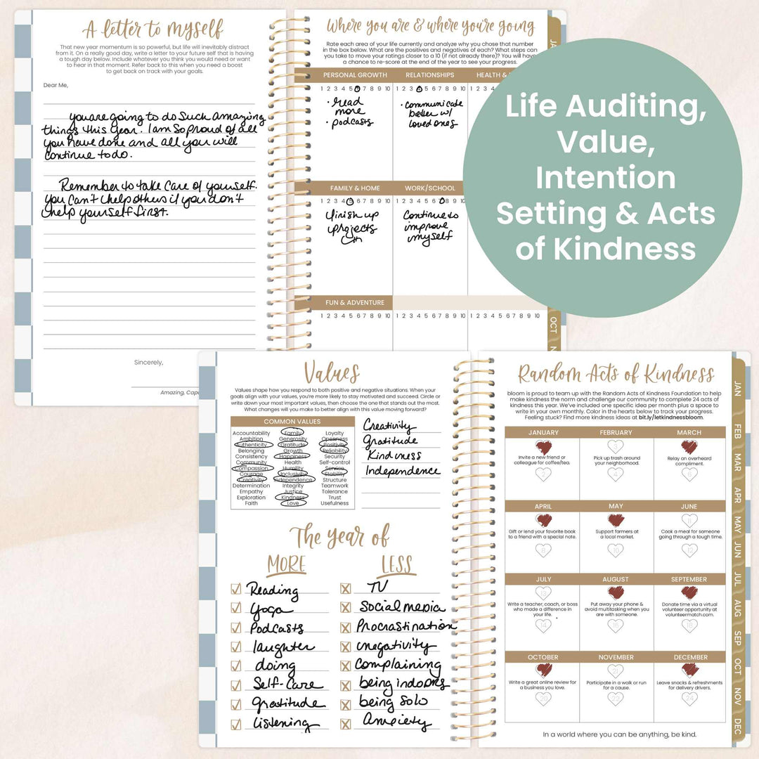 2026 Soft Cover Planner, 4" x 6", Checkered