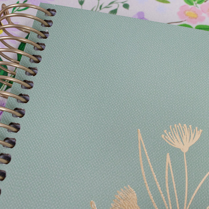 2026 Hard Cover Planner, 5.5" x 8.25", Linen, Green