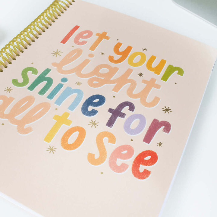 2025-26 Soft Cover Daisy Student Planner, 7" x 9", Let Your Light Shine