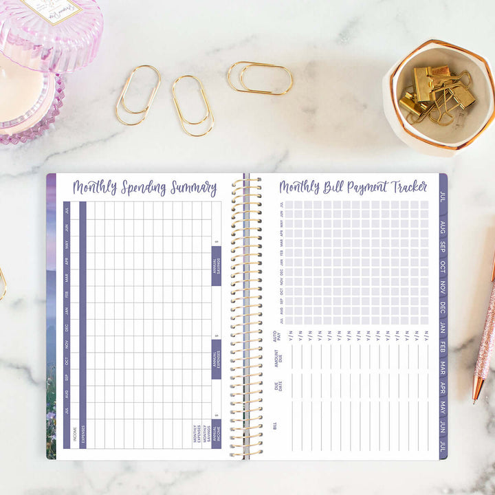 2025-26 Soft Cover Planner, 5.5" x 8.25", Mystical Mountains