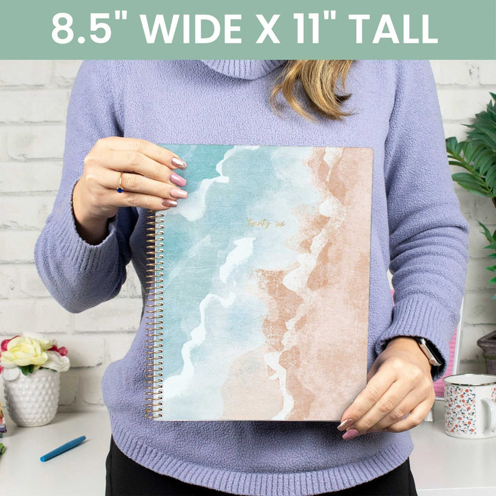 2026 Soft Cover Planner, 8.5" x 11", Ocean Oasis