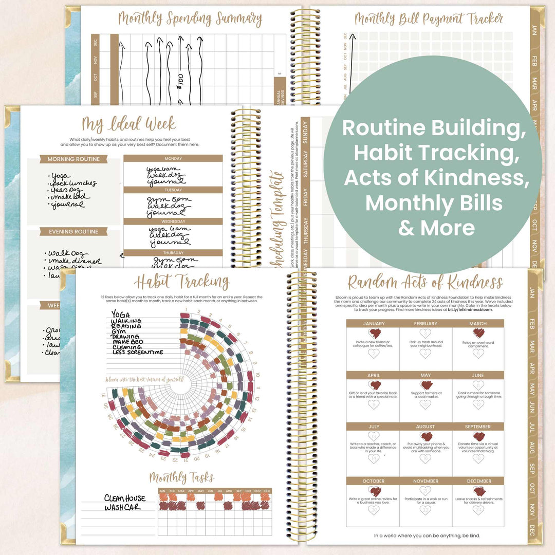 2026 Vision Planner, 7.5" x 9", Ocean Oasis