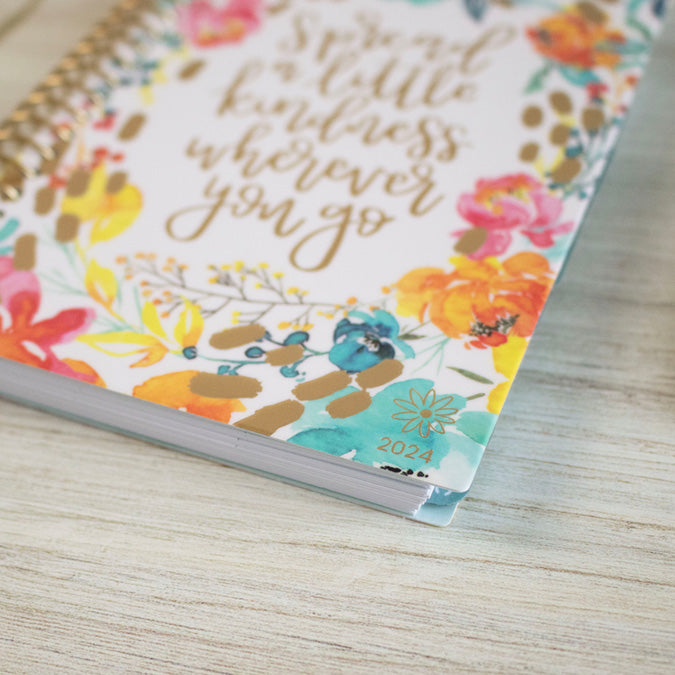 2024 Soft Cover Planner, 4" x 6", Spread Kindness