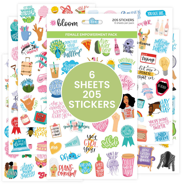 Planner Stickers, Female Empowerment Pack