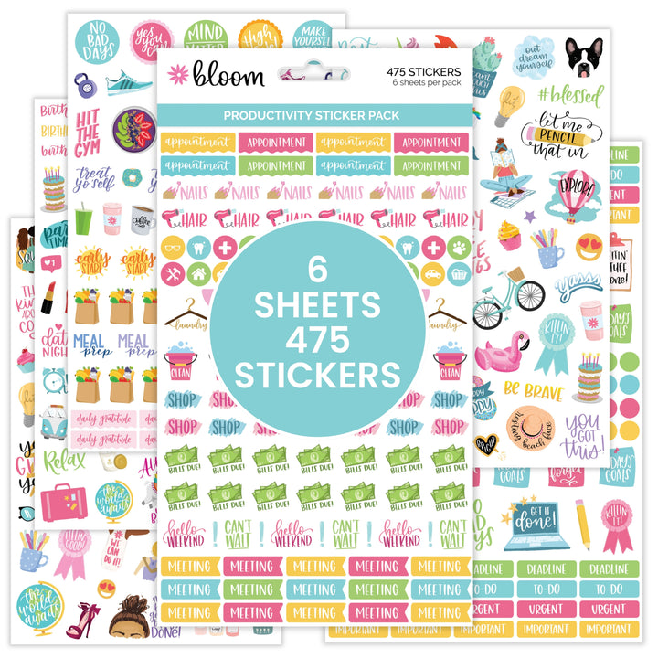 Planner Stickers, Productivity Pack