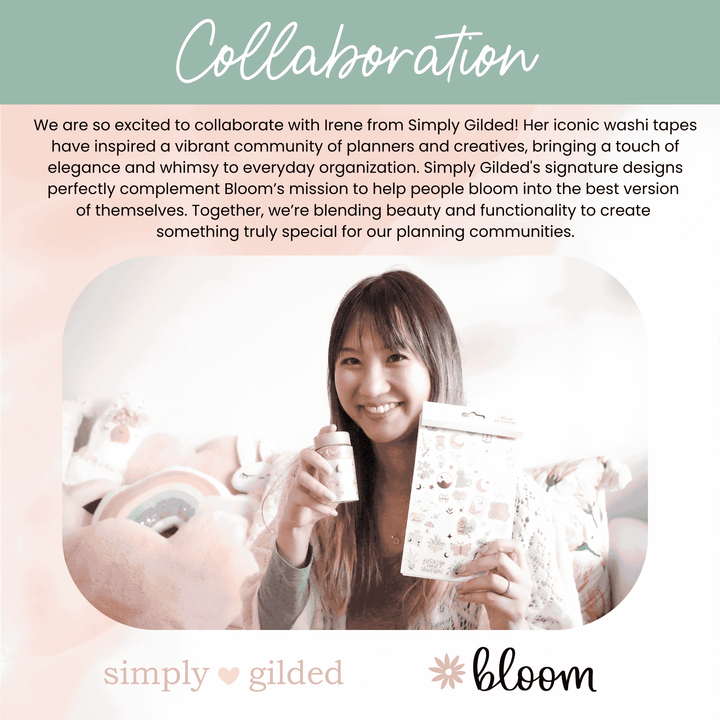 Planner Stickers, Simply Gilded x bloom Boho Celestial Sticker Pack