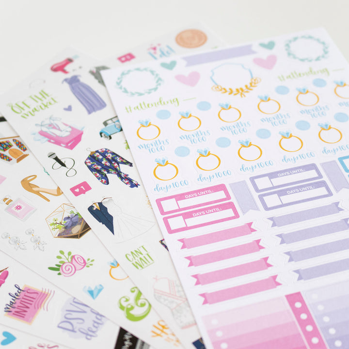 Planner Stickers, Wedding Planning Pack