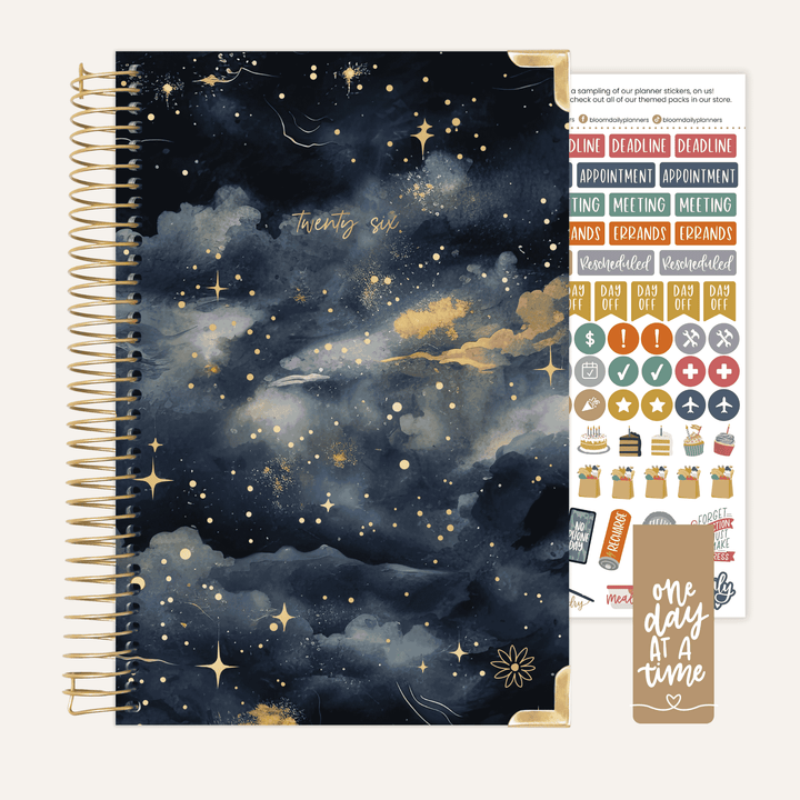 2026 Hard Cover Planner, 5.5" x 8.25", Midnight Sky