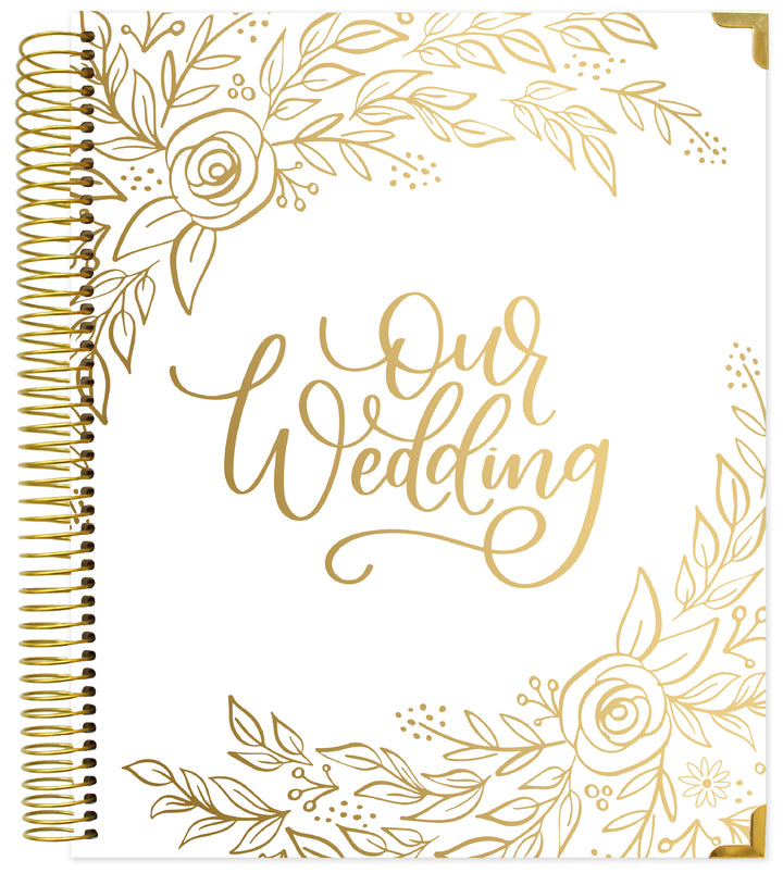 Wedding Planner & Calendar, Gold Floral