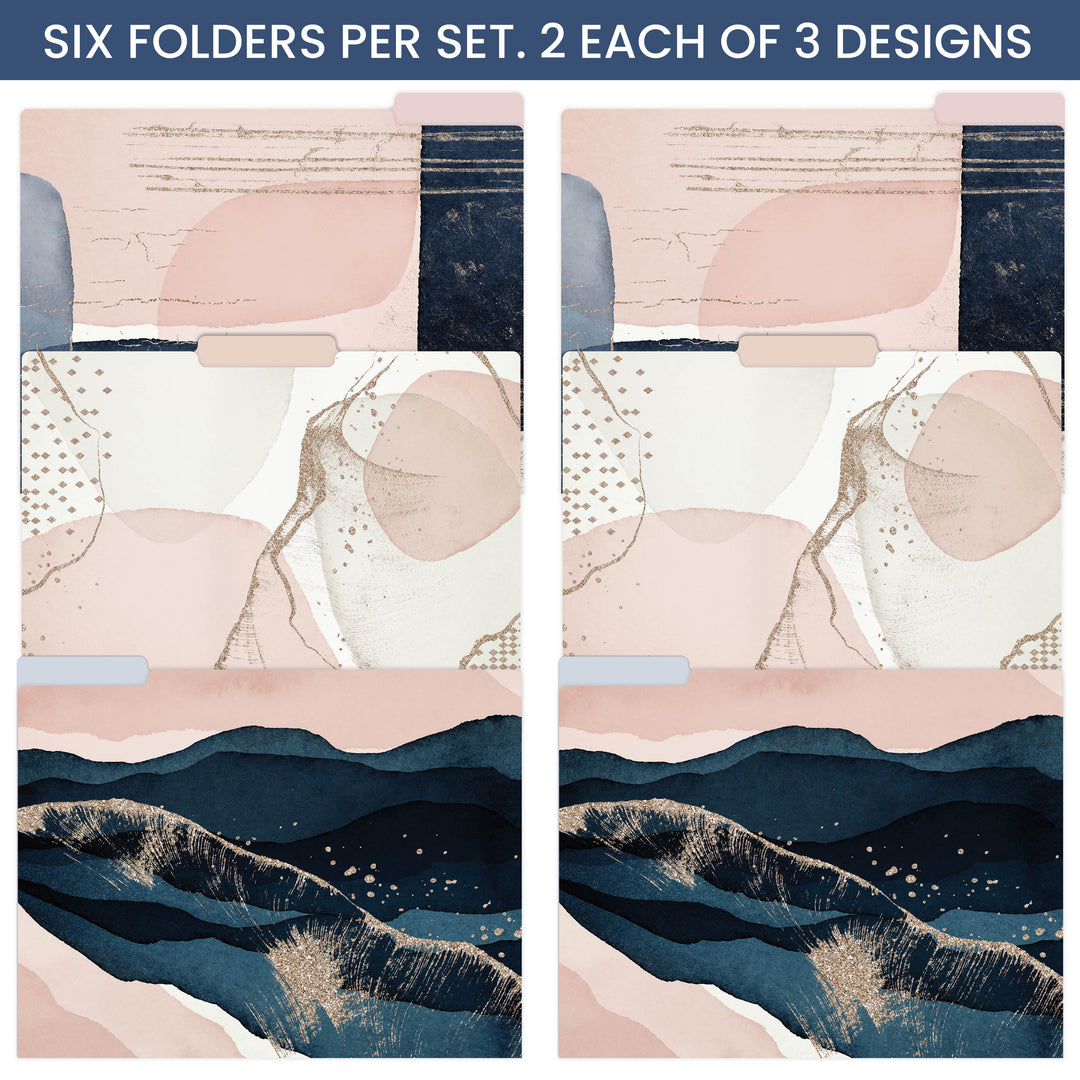 File Folder Set, 6 Pack, Golden Hour