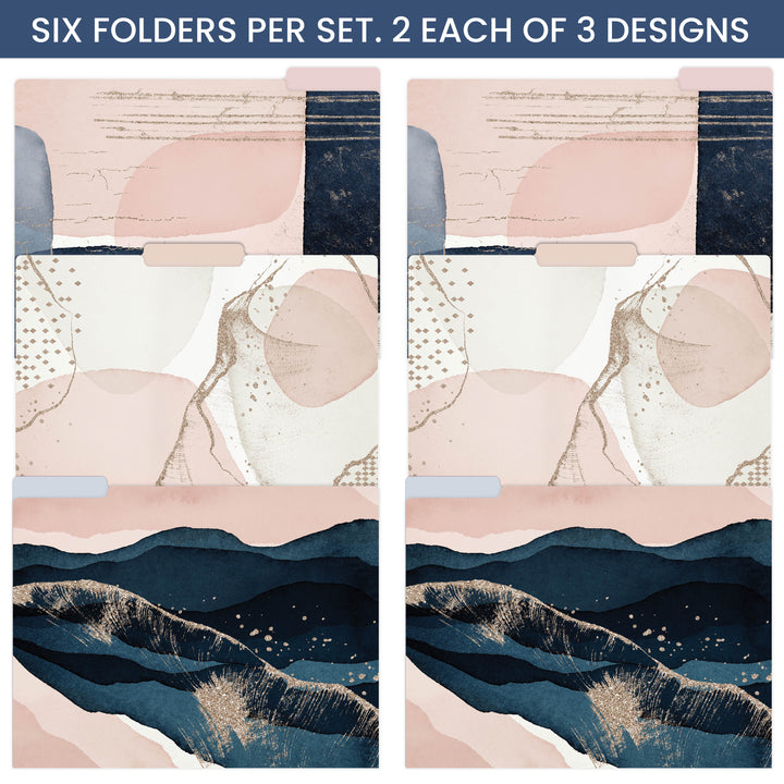File Folder Set, 6 Pack, Golden Hour
