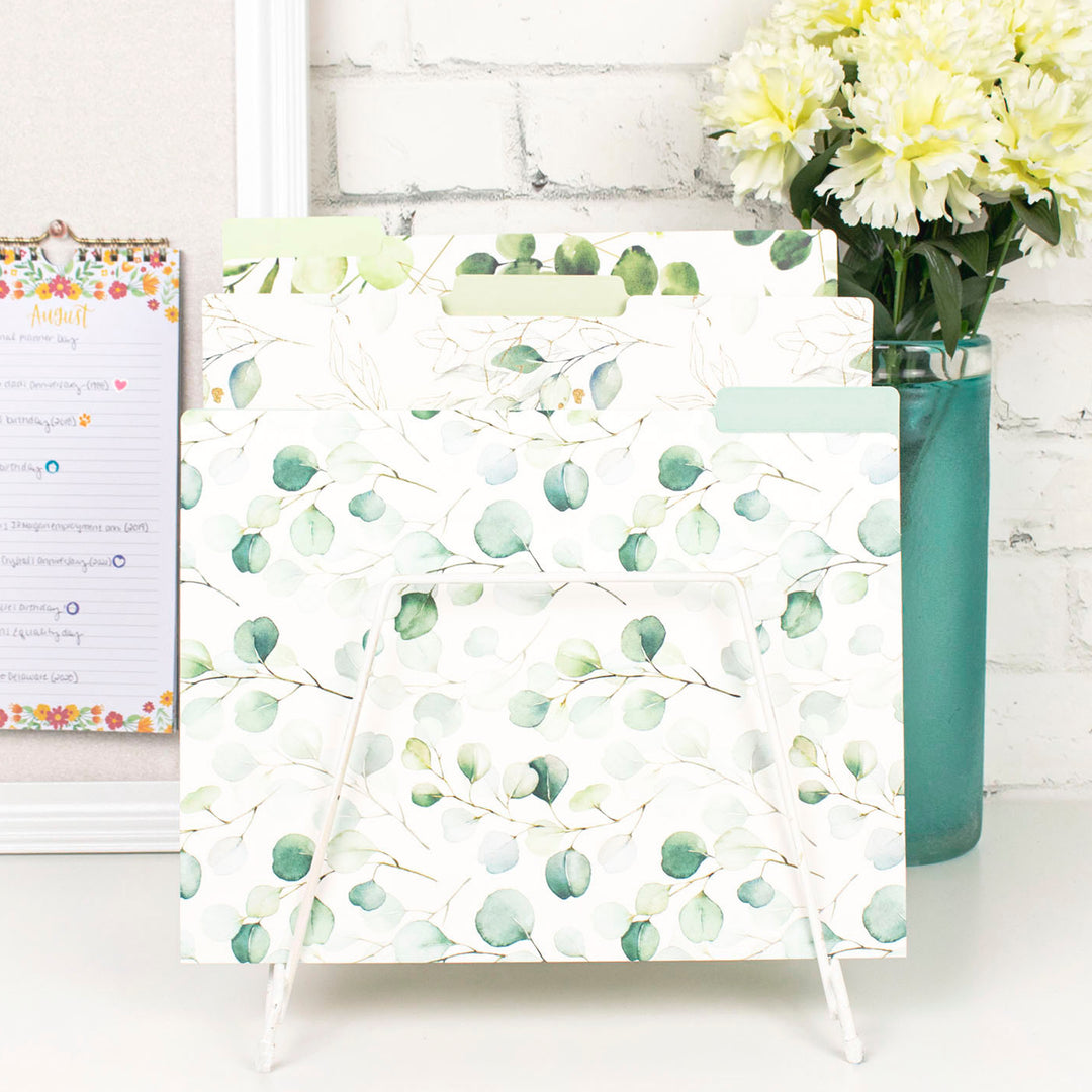 File Folder Set, 6 Pack, Eucalyptus