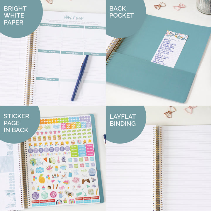 Undated Ultimate Planner & Calendar, Interchangeable Cover