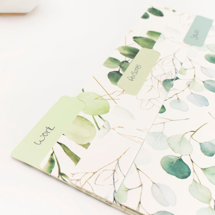 File Folder Set, 6 Pack, Eucalyptus