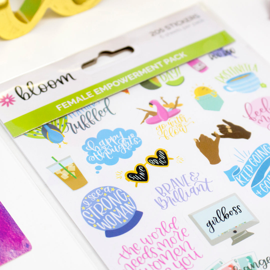 Planner Stickers, Female Empowerment Pack