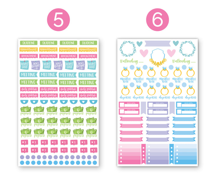 Planner Stickers, Wedding Planning Pack
