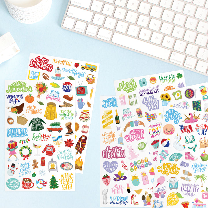 Planner Stickers, Holiday Pack