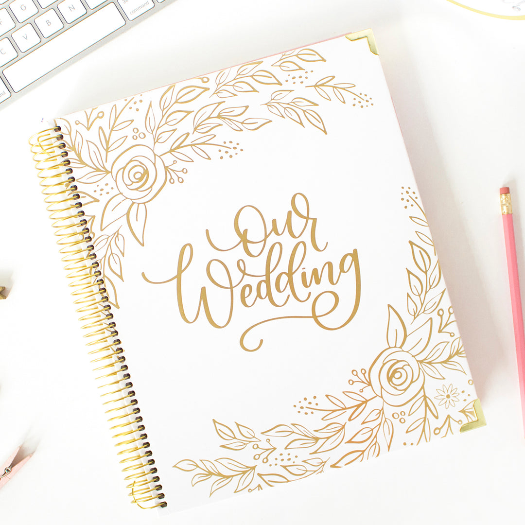 Wedding Planner & Calendar, Gold Floral