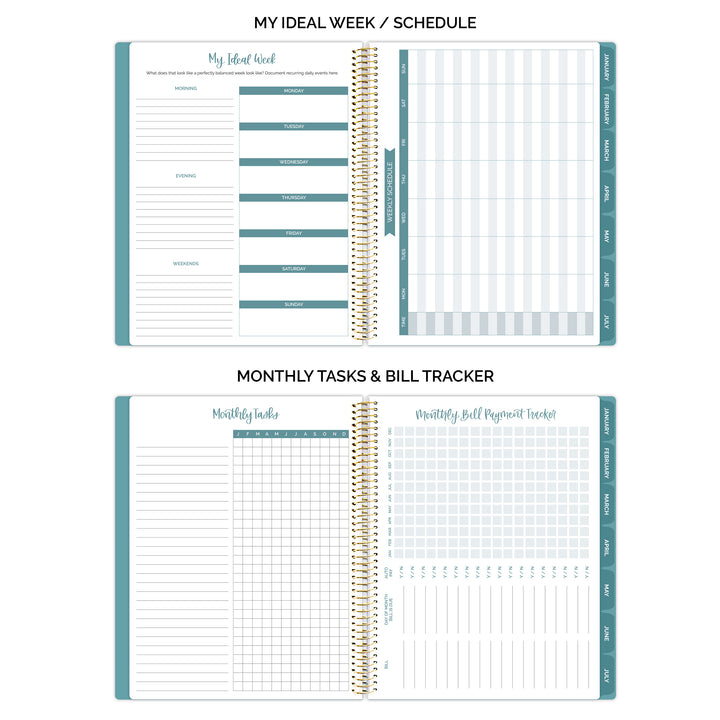 Undated Ultimate Planner & Calendar, Interchangeable Cover