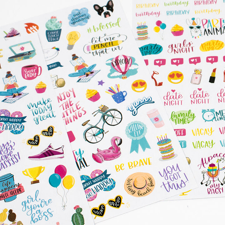 Planner Stickers, Productivity Pack