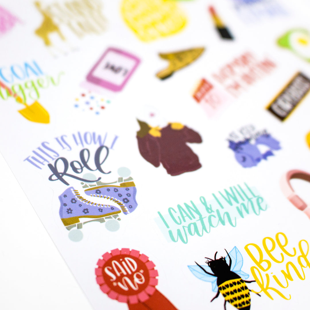 Planner Stickers, Female Empowerment Pack