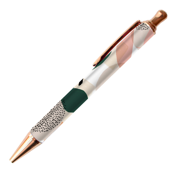 Planner Pen, Green Modern Abstract
