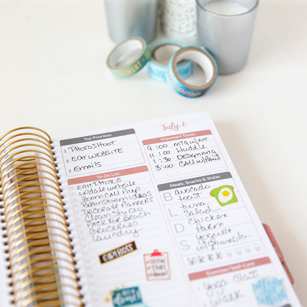 Undated Daily To Do List Planner & Calendar, Daydream Believer