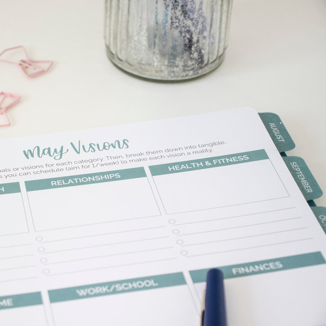 Undated Ultimate Planner & Calendar, Interchangeable Cover