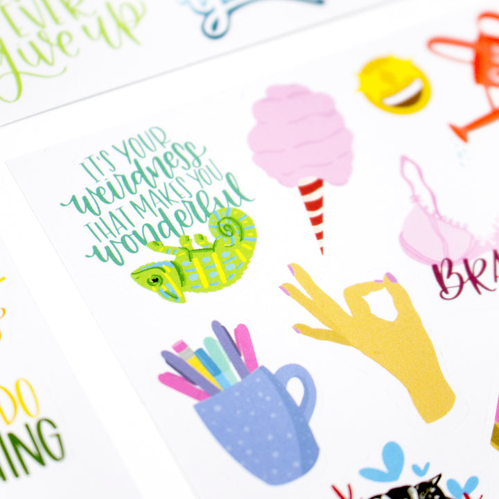 Planner Stickers, Female Empowerment Pack