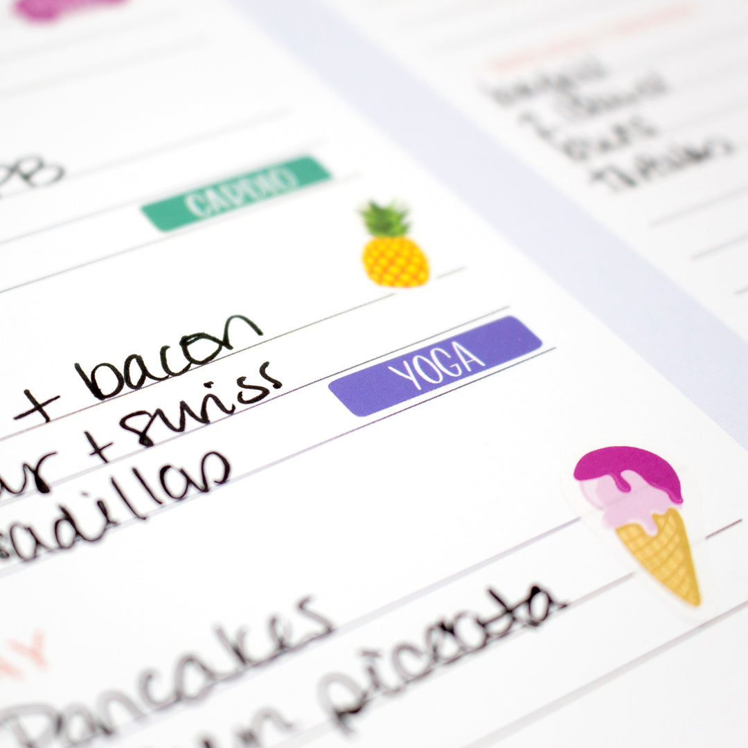 Planner Stickers, Fitness & Healthy Living Pack