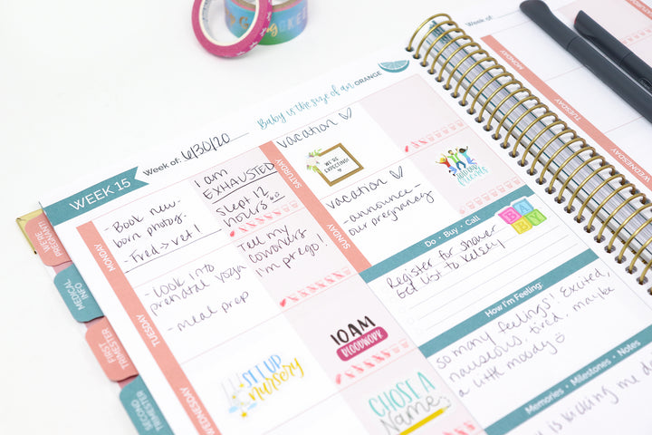 Pregnancy & Baby's First Year Planner & Calendar, Planning for Joy®