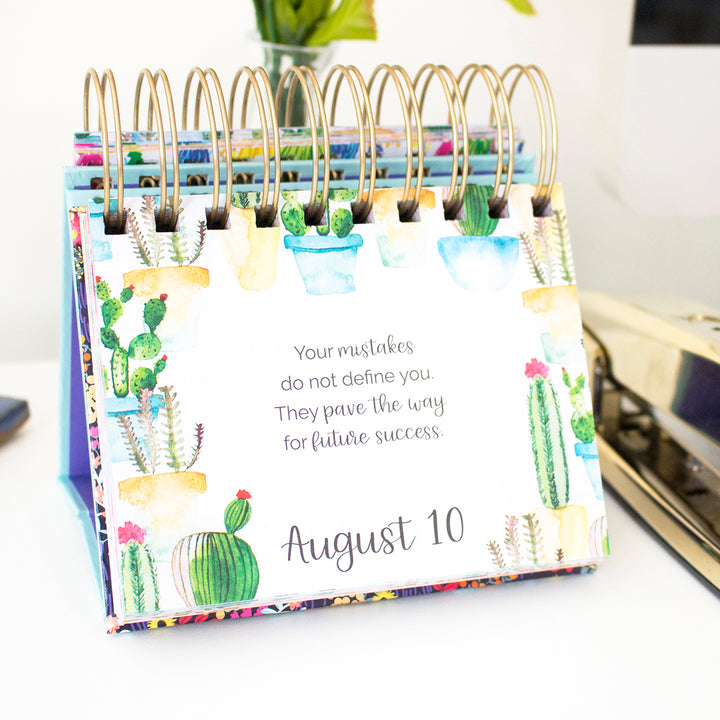 Inspirational Perpetual Desk Easel, The Best is Yet to Come