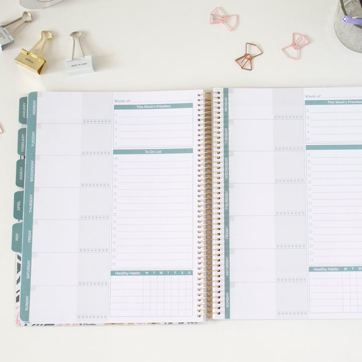 Undated Ultimate Planner & Calendar, Interchangeable Cover