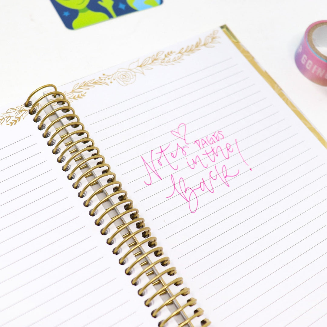 Contact Book, Marble Gold Stamp