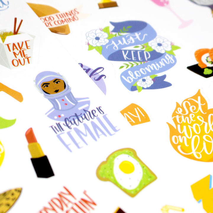 Planner Stickers, Female Empowerment Pack