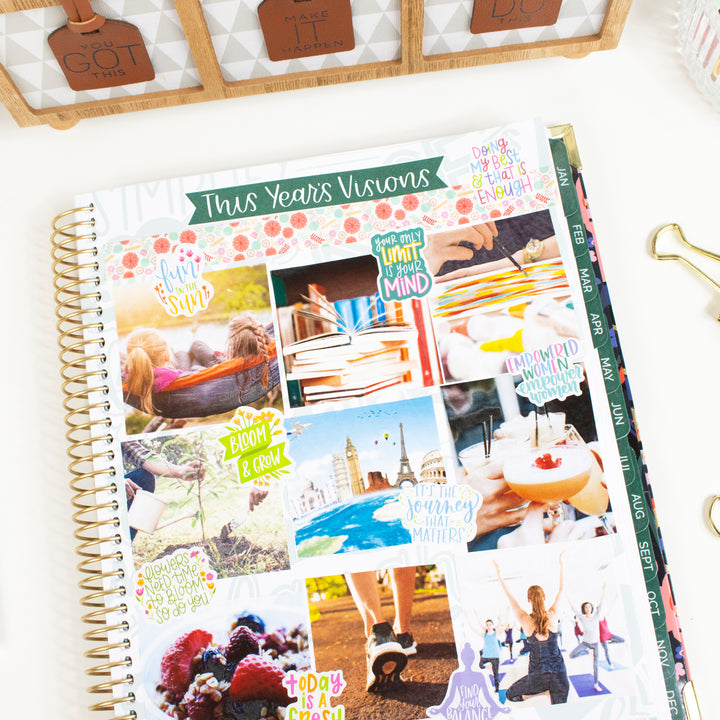 Planner Stickers, Inspirational Quote Pack