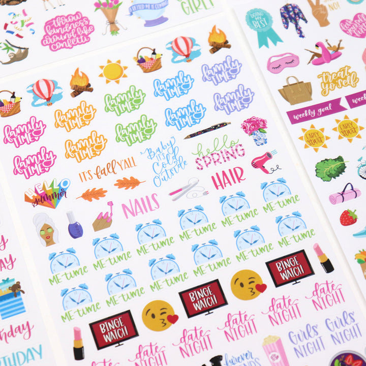 Planner Stickers, Classic Pack