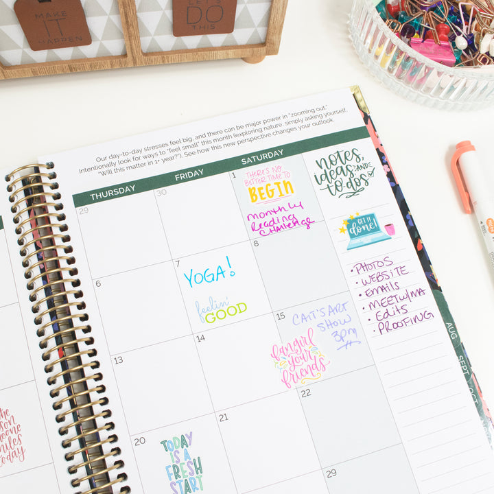 Planner Stickers, Inspirational Quote Pack