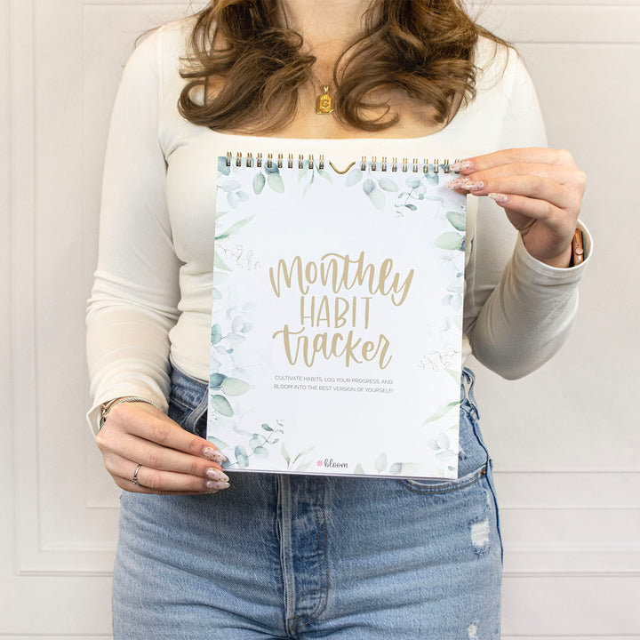 Habit Tracking Calendar, 8” x 10”, Greenery
