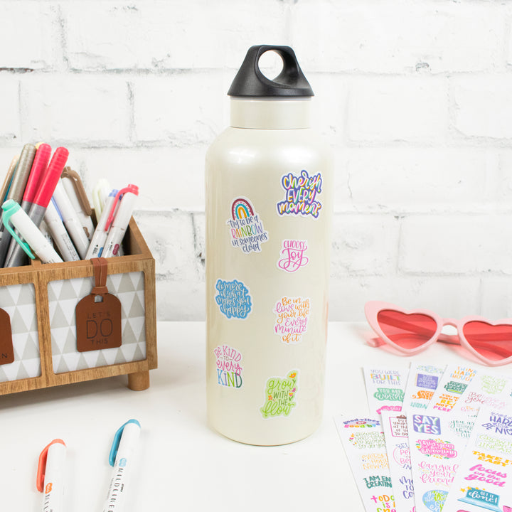 Planner Stickers, Inspirational Quote Pack