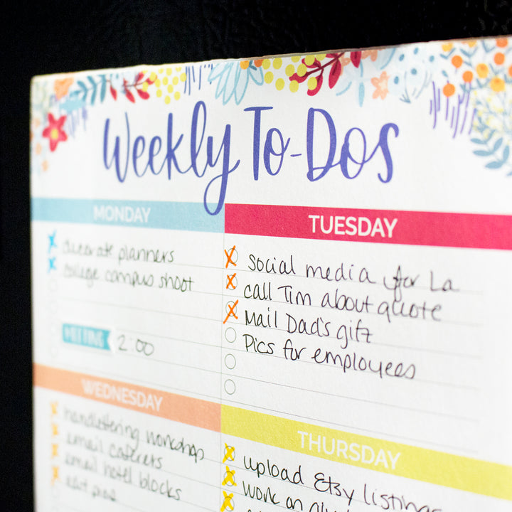 Planning Pad, 6" x 9", Weekly To-Dos with Magnets