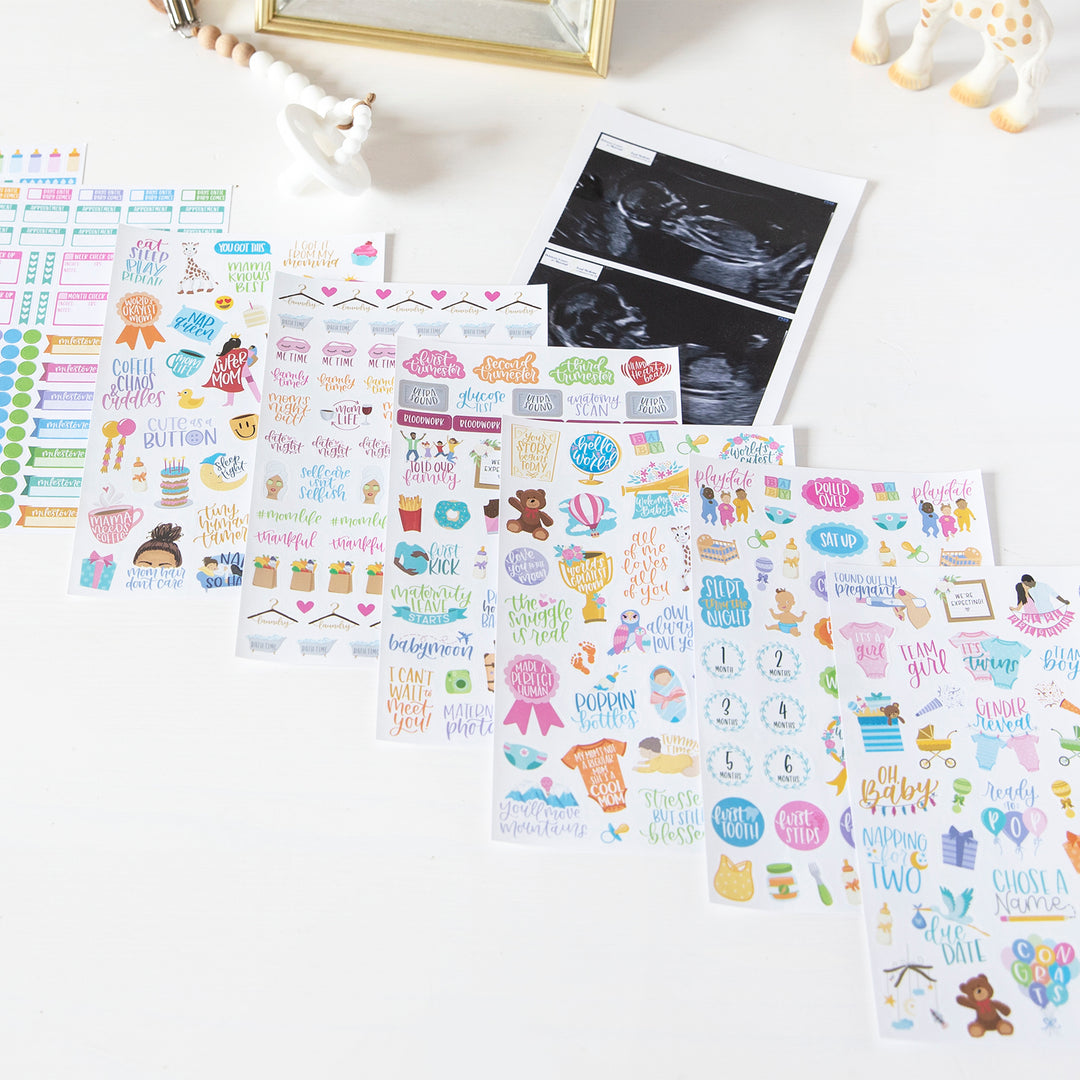 Planner Sticker Pack, Pregnancy & Baby's First Year