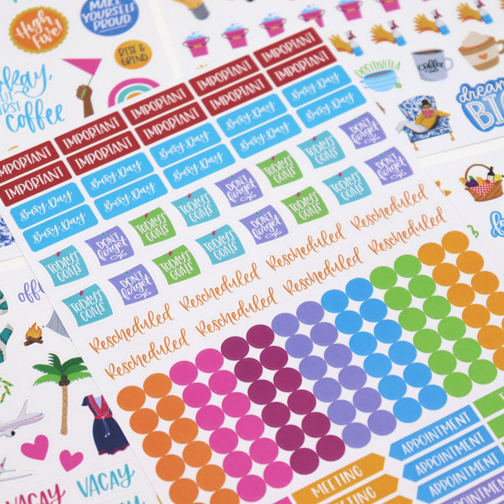 Planner Stickers, Classic Pack
