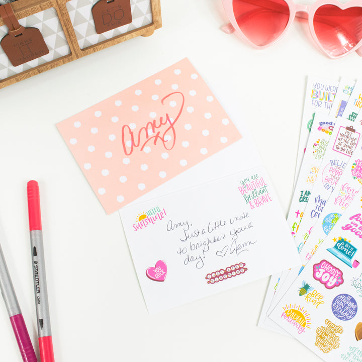 Planner Stickers, Inspirational Quote Pack