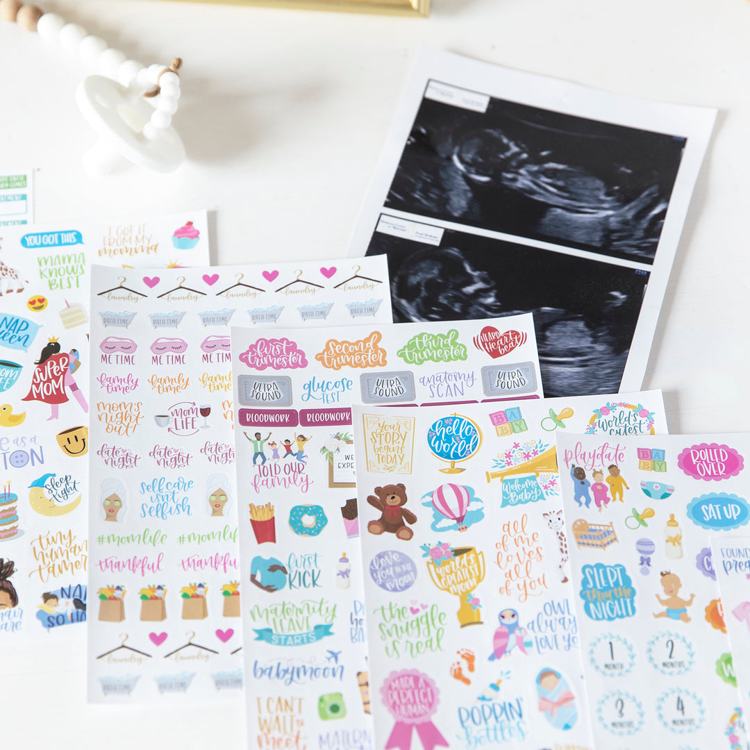 Planner Sticker Pack, Pregnancy & Baby's First Year