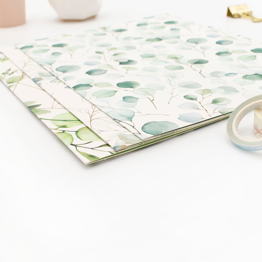 File Folder Set, 6 Pack, Eucalyptus