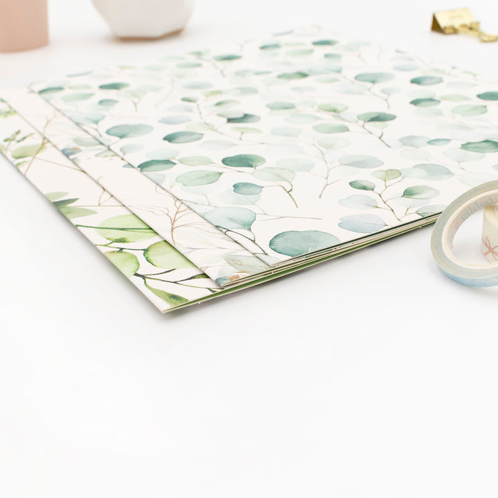 File Folder Set, 6 Pack, Eucalyptus