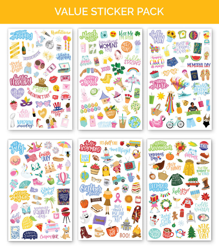 Planner Sticker Value Pack, Classic