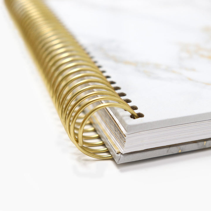 Contact Book, Marble Gold Stamp