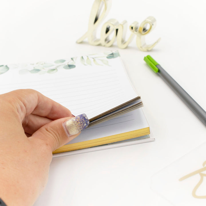 Guest Book, Boho Greenery